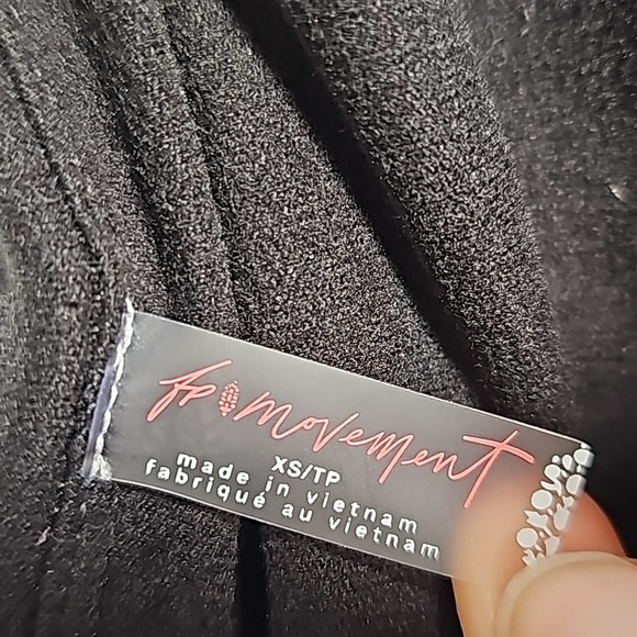 NWTFREE PEOPLE Movement Aced Pants Ruched Waist Yoga Pants Black Size XS - Picture 12 of 13